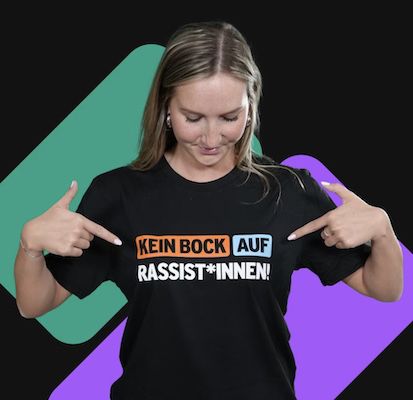 👕 Gratis T Shirt Kein Bock auf Rassist*Innen bestellen