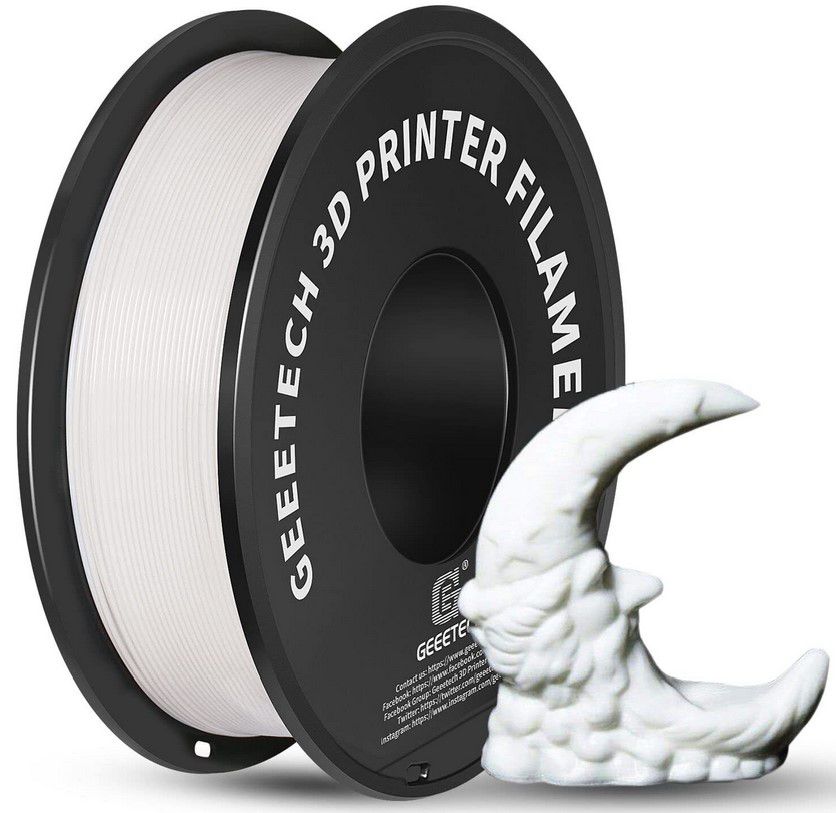 Geeetech PLA Filament Weiß 1.75mm 1kg/Rolle für 9,69€ (statt 15€)