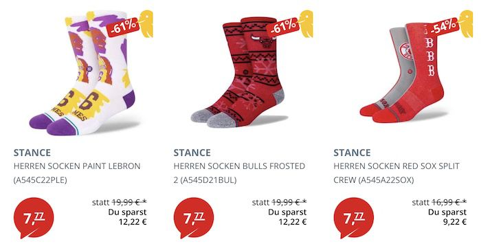 🧦 Stance Motiv Socken je 7,77€ + VSK   z.B. Lebron James (statt 23€)