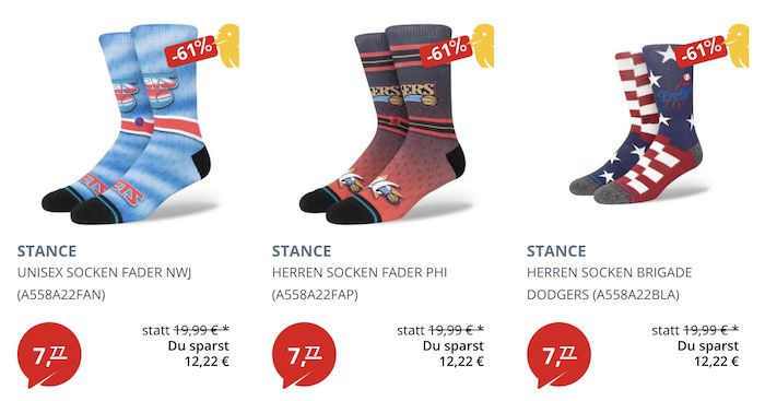 🧦 Stance Motiv Socken je 7,77€ + VSK   z.B. Lebron James (statt 23€)