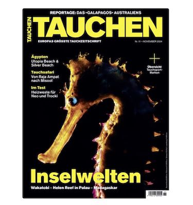 🤿 12 Ausgaben vom Tauchen Magazin für 107,86€ + Prämie: bis 95€ Gutschein