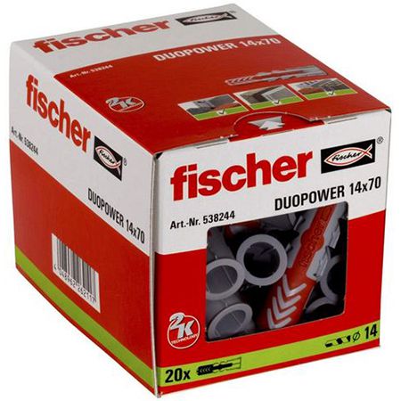 20er Pack fischer Duopower 14x70 Dübel für 8,90€ (statt 13€)