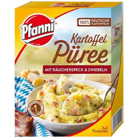 🥔🥓10x Pfanni Kartoffel Püree mit Räucherspeck & Zwiebeln ab 16,82€ (statt 23€)