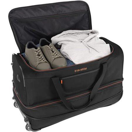 travelite 2 Rad Trolley Reisetasche mit Dehnfalte, bis 119L für 38,95€ (statt 48€)