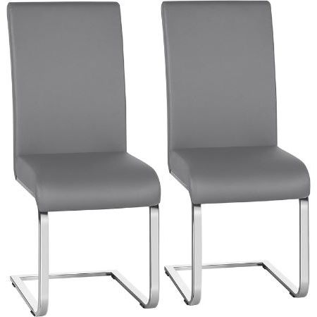 2er Set Yaheetech Esszimmerstühle aus Kunstleder für 78,99€ (statt 99€)