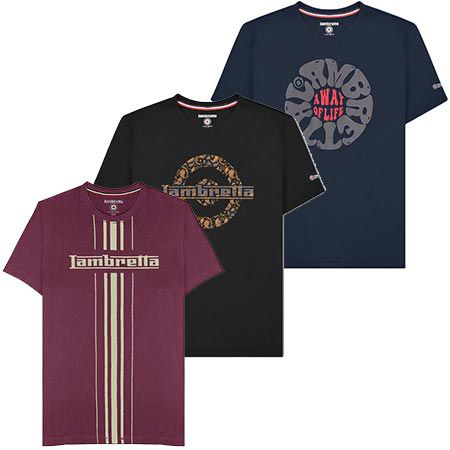 Lambretta Herren T-Shirts in 32 Designs ab 9,20€ (statt 21€)