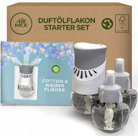 Air Wick Duftstecker Set mit 3 Flakons Cotton & Weißer Flieder ab 8,77€ (statt 13€)