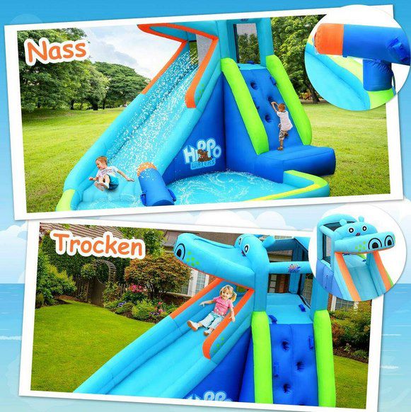 Costway Wasserpark mit Rutsche (350x 300 x 225 cm) für 152,99€ (statt 221€)