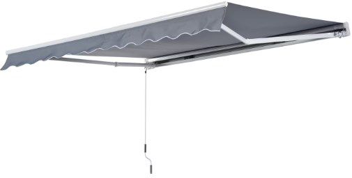 Outsunny Gelenkarmmarkise 350 x 250 cm in Grau für 165,87€ (statt 187€)