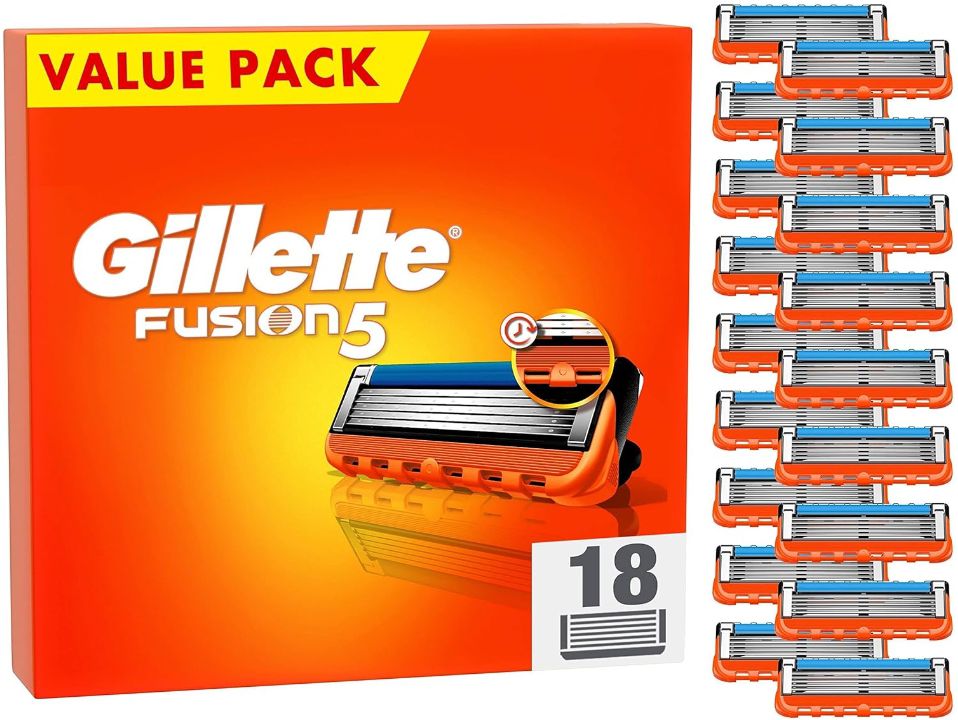 18 Ersatzklingen für Gillette Fusion 5 ab 40,99€ (statt 50€)