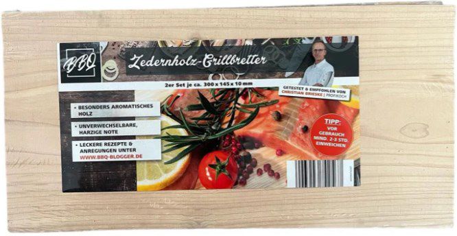 20er Pack BBQ Zedernholz Grill Bretter für 30€