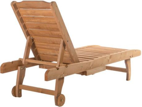 Outsunny Mobile Gartenliege Tannenholz für 85,87€ (statt 99€)