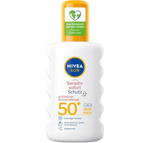 2x Nivea Sensitiv Sofort Schutz LSF 50+ (200ml) für 12,60€ (statt 22€)