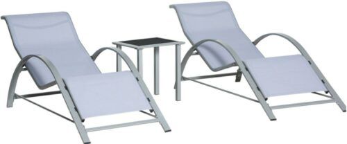 Outsunny Gartenliegen mit Tisch für 84,92€ (statt 100€)