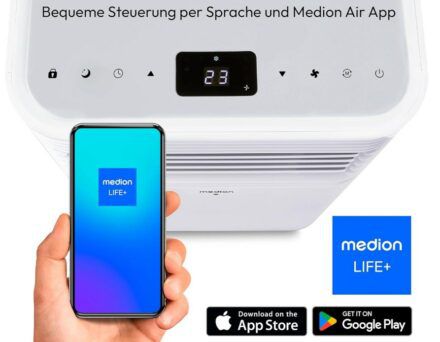 Medion LIFE P701 Klimaanlage für bis zu  25m² für 229,95€ (statt 370€)