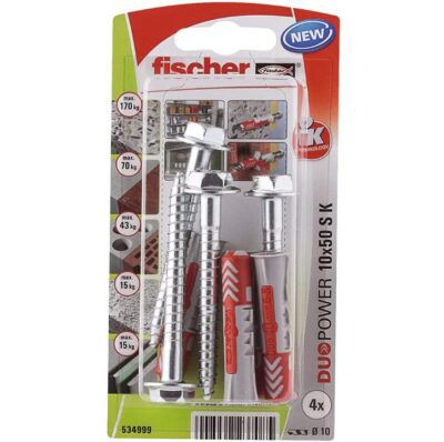 Fischer 534999 Duopower Blister 10x50 Dübel für 3,91€ (statt 10€)