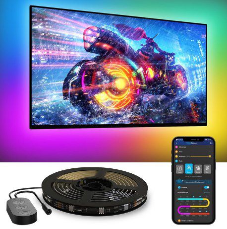 Govee TV LED RGBIC  Hintergrundbeleuchtung für 55   65 Zoll für 19,99€ (statt 30€)