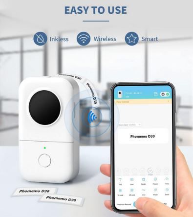 Phomemo D30 Mini Etikettendrucker mit Bluetooth für 13,99€ (statt 25€)