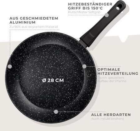 Fackelmann Marble Bratpfanne, 28 cm für 28,89€ (statt 39€)