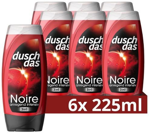 6er Pack Duschdas Noire 3 in 1 Duschgel, je 225ml ab 5,64€ (statt 9€)