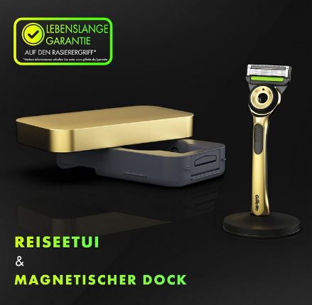 Gillette Labs Champion Gold Edition Rasierer inkl. 5 Klingen für 33,99€ (statt 40€)