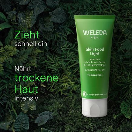 Weleda Skin Food Light Feuchtigkeitscreme, 75ml ab 6,87€ (statt 10€)