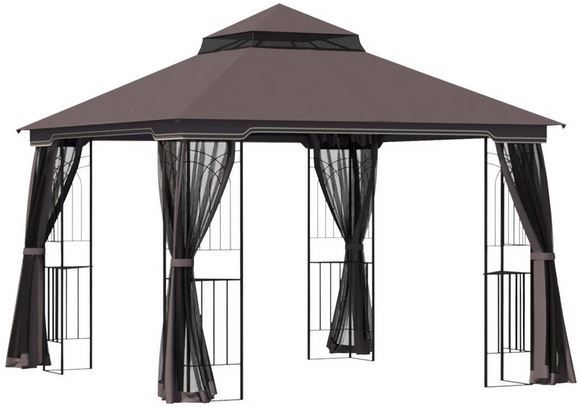 Outsunny Pavillon aus Metall, 299x274x299cm für 171,99€ (statt 240€)