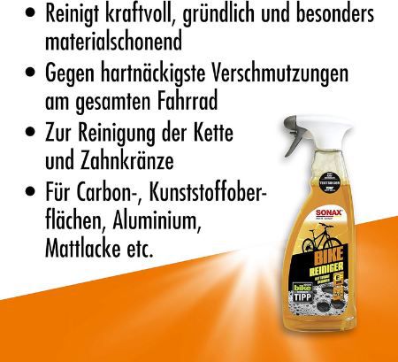 Sonax Bike Reiniger   auch für E Bikes, 750ml für 11,50€ (statt 14€)