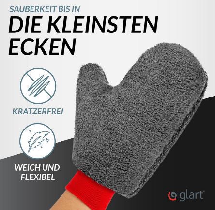 Glart Felgen Waschhandschuh aus Mikrofaser für 8,52€ (statt 12€)