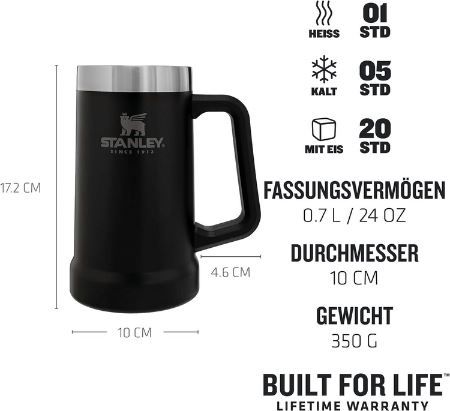 Stanley Adventure Stein Vacuum Krug, 709ml für 23,79€ (statt 32€)