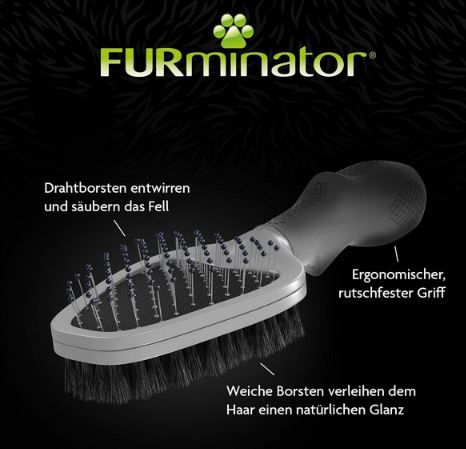 FURminator Doppelbürste für Hunde & Katzen für 10,19€ (statt 15€)