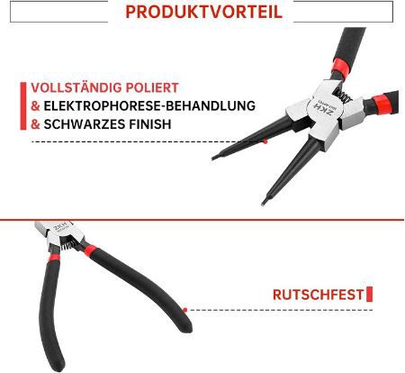 ZKH Sprengringzange mit geraden Backen, 175mm für 5,69€ (statt 13€)