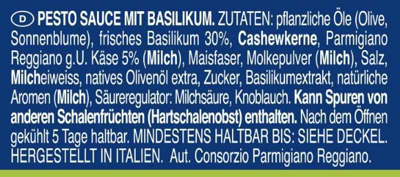 12er Pack Barilla Pesto alla Genovese, je 190g ab 26,09€ (statt 36€)