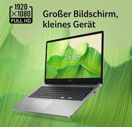 Acer Chromebook 315 Laptop mit 15,6 FHD Display für 199€ (statt 264€)