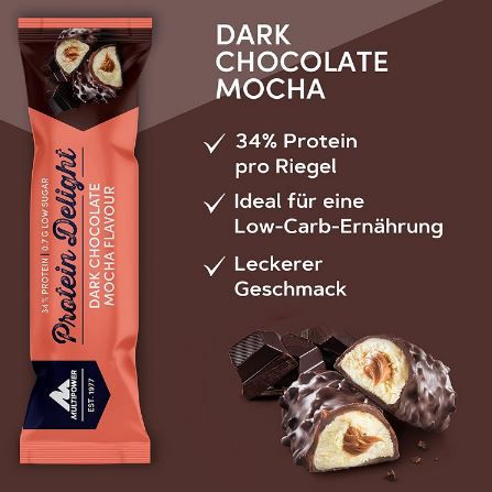 18er Pack Multipower Delight Eiweißriegel, Dark Chocolate Mocha für 13,99€ (statt 27€)