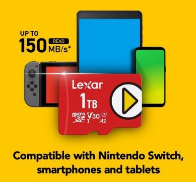 Lexar Play microSDXC UHS I Karte mit 256GB für 19,49€ (statt 30€)