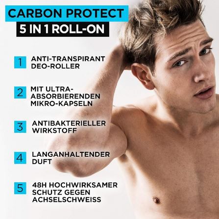 6er Pack LOréal Men Expert Carbon Protect Deoroller ab 8,45€ (statt 14€)