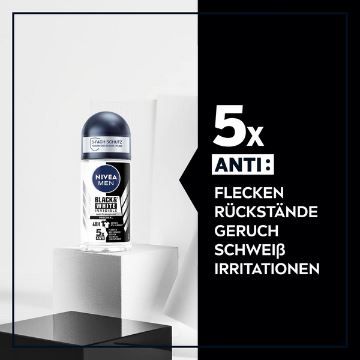 Nivea Men Black & White Invisible Original Deo Roll On ab 1,72€ (statt 2,15€)