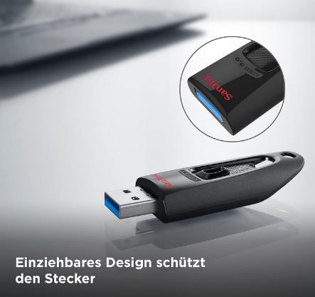 3er Pack SanDisk Ultra USB 3.0 Stick, je 64 GB für 19,99€ (statt 31€)