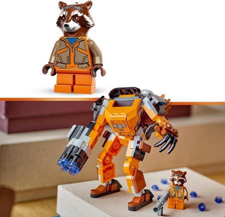 LEGO 76243 Marvel Rocket Mech Action Figur für 9,99€ (statt 14€)