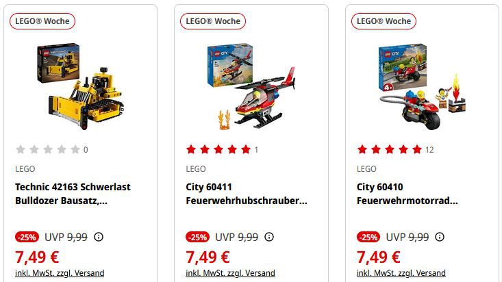 MediaMarkt: LEGO Aktionswoche mit täglichen Deals   z.B. LEGO Harry Potter ab 39€ (statt 50€)