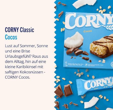 60 x 25g Corny Classic Cocos Müsliriegel ab 14,85€ (statt 18€)