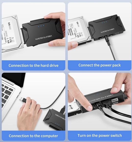 POSUGEAR USB 3.0 zu Sata und IDE Adapter für 19,99€ (statt 30€)