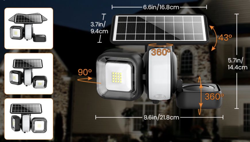 LED Duo Solarlaußenleuchte mit Bewegungsmelder für 19,34€ (statt 40€)