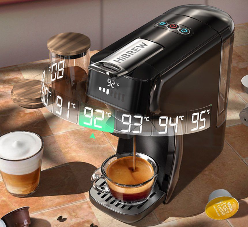 HiBREW H1B 6in1 Pad Kaffeemaschine mit 20 bar für 96,33€ (statt 119€)