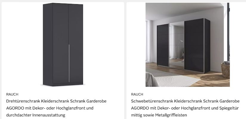 OTTO: 20% Extra auf Schlafzimmerartikel z.B. Schwebetürenschrank für 599,94€ (statt 780€)