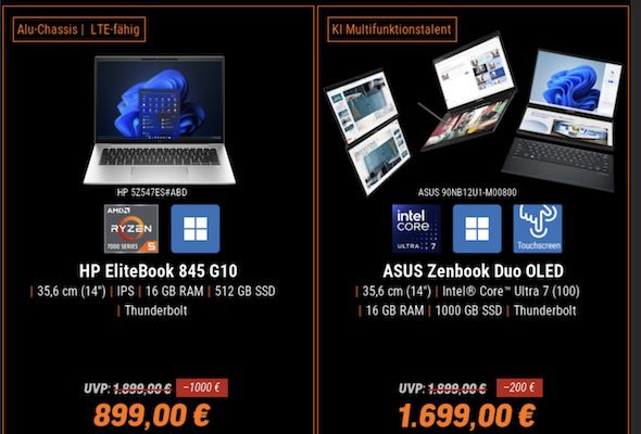 Black Deals bei Notebooksbilliger z.B. Chromebook für 172,99€ (statt 200€)