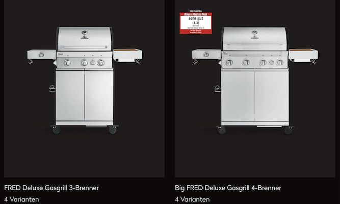 BURNHARD: 20% auf Gasgrills, Pizzaöfen & Smoker z.B. Big FRED Deluxe für 679,20€ (statt 849€)