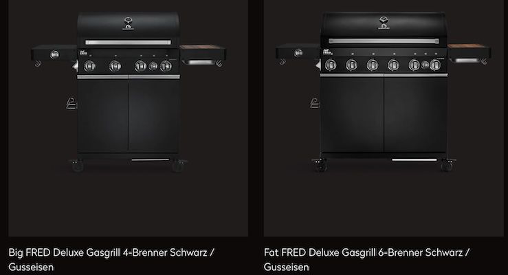 BURNHARD: 20% auf Gasgrills, Pizzaöfen & Smoker z.B. Big FRED Deluxe für 679,20€ (statt 849€)