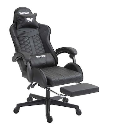 MUWO „FusionX“ E-Sports Gamingstuhl mit Fußstütze ab 64,99€ (statt 114€)